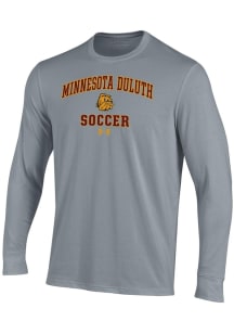 Under Armour UMD Bulldogs Grey Soccer Performance Long Sleeve T Shirt