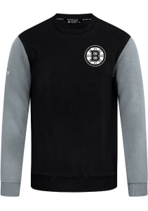 Levelwear Boston Bruins Mens Black Ultimate Response Long Sleeve Crew Sweatshirt