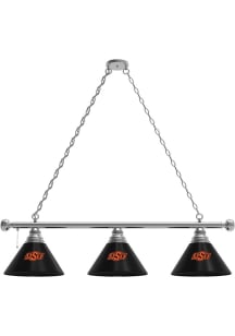 Oklahoma State Cowboys 3 Shade Silver Billiard Lamp