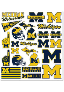 Michigan Wolverines 8"x10" Stickers - Navy Blue