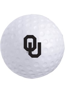 Jardine Oklahoma Sooners White Golf Ball Stress ball