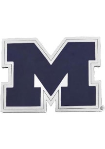 Jardine Michigan Wolverines Pewter Car Emblem - Blue