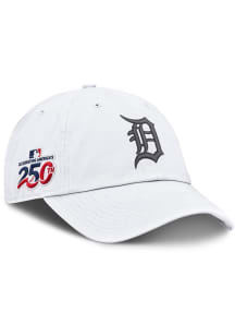 Nike Detroit Tigers USA 250 Side Patch Club Unstructured Adjustable Hat - White