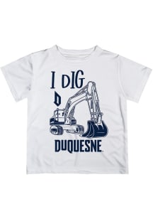 Vive La Fete Duquesne Dukes Youth White Excavator Short Sleeve T-Shirt