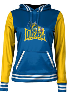 ProSphere Drexel Dragons Womens Navy Blue Letterman Hooded Sweatshirt