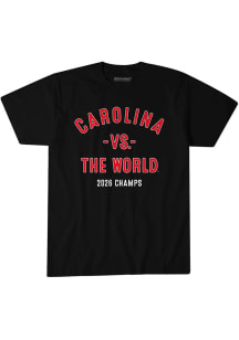BreakingT Carolina Hurricanes Black Carolina vs the World Short Sleeve Fashion T Shirt