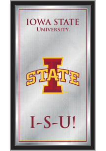 Iowa State Cyclones Fight Song Hanging Back Bar Mirror