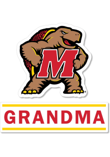 Maryland Terrapins 3 Inch Grandma Auto Decal - Red