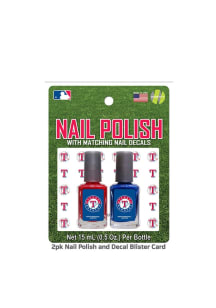 Texas Rangers Nail Polish and Decal Duo Cosmetics