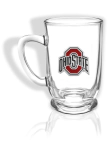 Ohio State Buckeyes 16 oz Pewter Ceramic Mug - Red