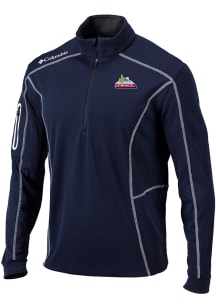 Columbia Arizona Wildcats Mens Navy Blue Vault Heat Seal Omni Wick Shotgun Long Sleeve Qtr Zip Pul..