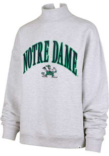 47 Notre Dame Fighting Irish Womens Ash Vantage Mock Crew Sweatshirt