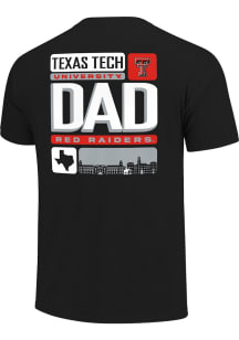Texas Tech Red Raiders Black Tiles Dad Short Sleeve T Shirt