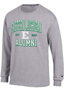 Champion Eastern Michigan Eagles Grey Est Date Alumni Jersey Long Sleeve T Shirt