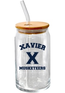 Xavier Musketeers 16oz Pint Glass - Navy Blue