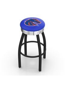 Boise State Broncos 3 Ring Chrome Seat Pub Stool - Black
