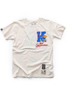 Wilt Chamberlain Kansas Jayhawks White Basketball Short Sleeve Fashion Player T Shirt