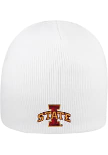 LogoFit Iowa State Cyclones White Everest Beanie Mens Knit Hat
