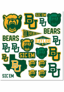 Baylor Bears 8"x10" Sheet Stickers - Green