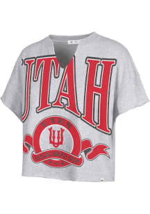 47 Utah Utes Womens Grey Banners Out Short Sleeve T-Shirt