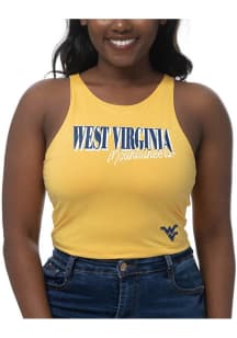 West Virginia Mountaineers Womens Gold First Down Tank Top