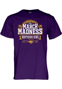 Blue 84 Northern Iowa Panthers Purple 2026 Men's Basketball March Madness Bound Short Sleeve T Shi..