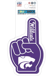 K-State Wildcats Foam Finger Stickers - Purple