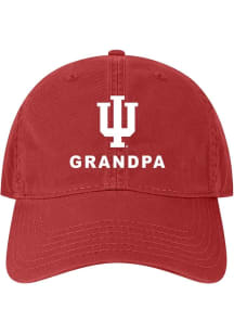 Indiana Hoosiers Grandpa Twill Adjustable Hat - Red