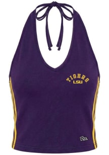 Hype and Vice LSU Tigers Womens Purple Cheer Halter Tank Top