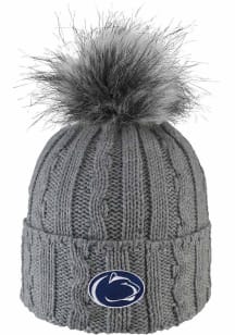 LogoFit Penn State Nittany Lions Dark Grey Alps Pom Knit Womens Knit Hat