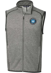 Cutter and Buck Charlotte FC Big and Tall Grey Mainsail Mens Vest