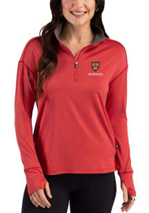 Cutter and Buck Harvard Crimson Womens Crimson Forge Eco Qtr Zip