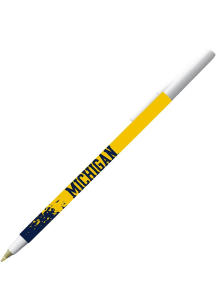 Michigan Wolverines Single Superball Pen - Navy Blue