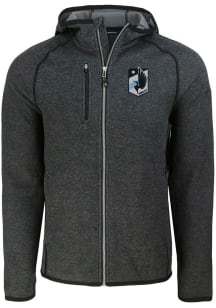 Cutter and Buck Minnesota United FC Mens Charcoal Mainsail Light Weight Jacket