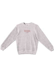 Summit Sportswear Maryland Terrapins Womens White Nantucket Script Crew Sweatshirt