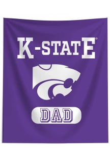 K-State Wildcats Dad 50x60 Tapestry Blanket