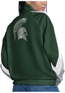 Michigan State Spartans Womens Green #1 Fan Light Weight Jacket