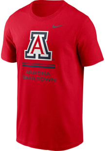 Nike Arizona Wildcats Red DriFit Sideline Practice Short Sleeve T Shirt