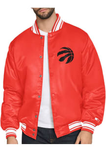 Starter Toronto Raptors Mens Red Satin Varisty Medium Weight Jacket
