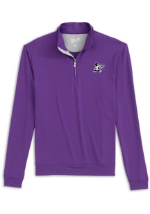 Johnnie O K-State Wildcats Mens Purple Motion Willie Long Sleeve Qtr Zip Pullover