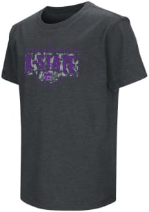Colosseum K-State Wildcats Youth Black OHT Camouflage Short Sleeve T-Shirt