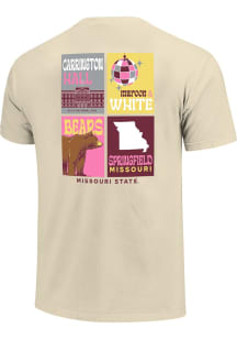 Missouri State Bears Womens Ivory Preppy Posters Short Sleeve T-Shirt