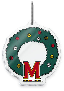 Maryland Terrapins Wreath Ornament - Red