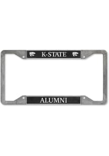 K-State Wildcats Alumni Pewter License Plate Frame - Silver