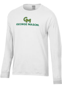 ComfortWash George Mason University White Garment Dyed Long Sleeve T Shirt