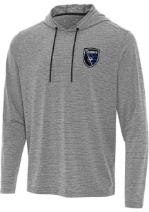 Antigua San Jose Earthquakes Mens Red Changeover Long Sleeve Hoodie