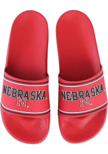 Nebraska Cornhuskers Raised Logo Mens Slides
