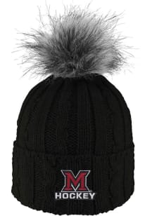 LogoFit Miami RedHawks Black Alps Womens Knit Hat