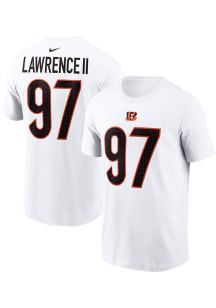 Dexter Lawrence Cincinnati Bengals White Road Short Sleeve Player T Shirt