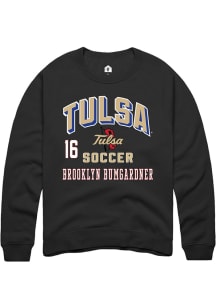brooklyn bumgardner Tulsa Golden Hurricane Mens Black NIL Arch Logo Player Crew